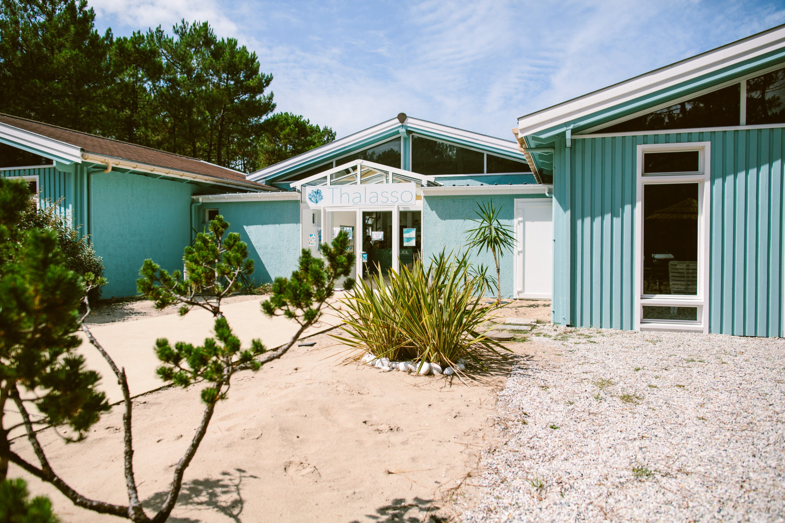 the naturist thalasso EURONAT Entrance to the thalassotherapy